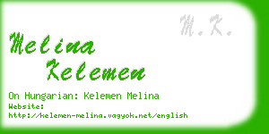 melina kelemen business card
